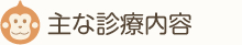 主な診療内容